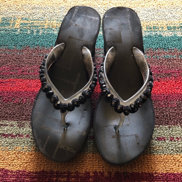 BCBGeneration Embellished Platform flip flops, 9 - Picture 2 of 7